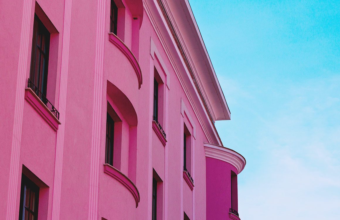 17 Best ideas about Pink Houses